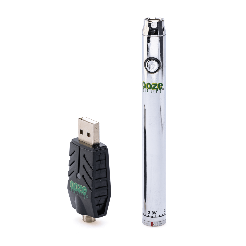 Ooze Slim Twist Pen Vape Battery – Cosmic Chrome - Best Disposable Vape