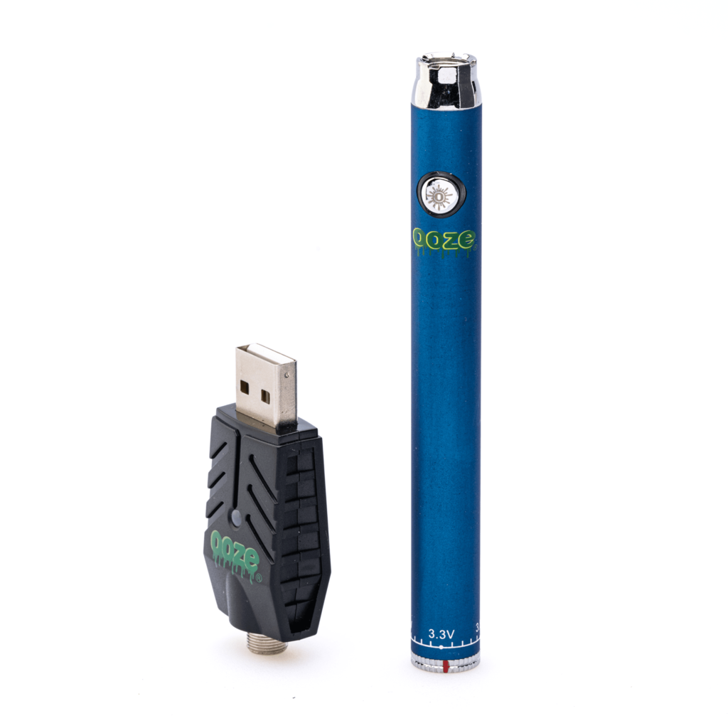 Ooze Pen Slim Twist Pen Vape Battery - Ooze Sapphire Blue